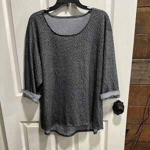 Source Unknown Gray Relaxed Long Sleeve Tunic (T161)